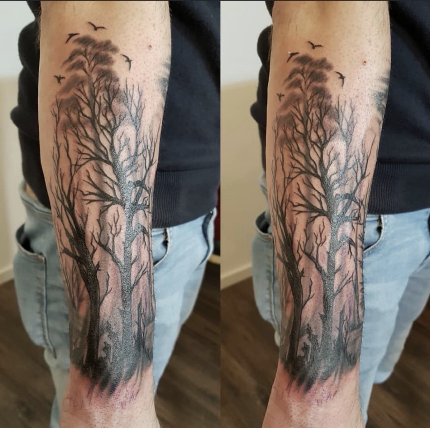 Baum am Unterarm